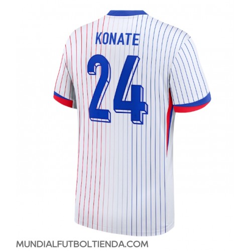 Camiseta Francia Ibrahima Konate #24 Segunda Equipación Replica Eurocopa 2024 mangas cortas